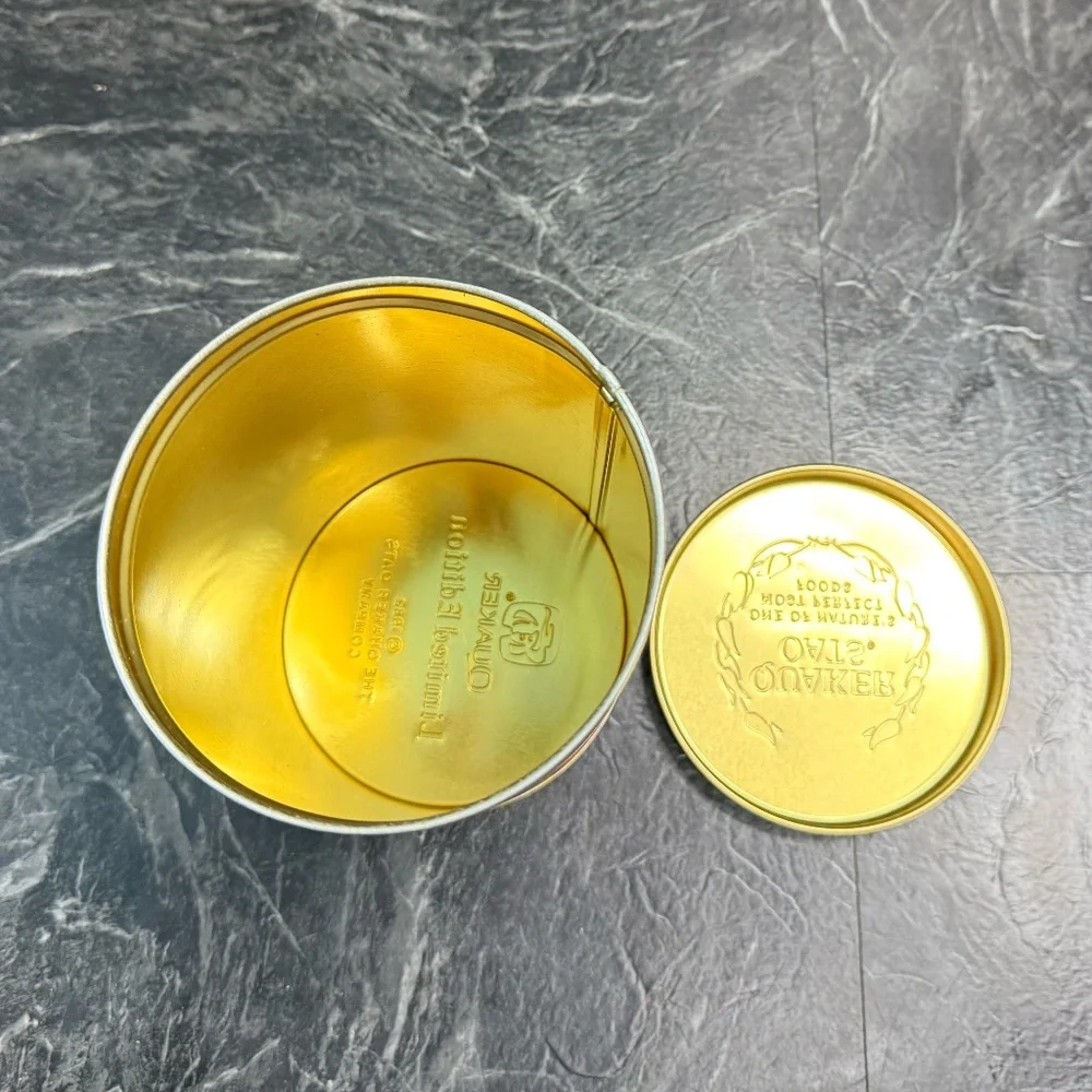 THE QUAKER OATS COMPANY 1982 Limited Edition Quaker Oats Empty Container